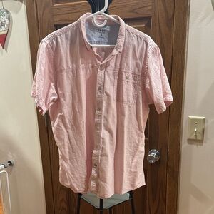 Izod Saltwater Pink and White Striped Shirt XL
